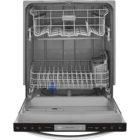 Frigidaire 24-in. Orbit Clean Wash Arm Dishwasher, 54 dbA Quiet Operation and Energy-Efficient Performance FFID2426TS